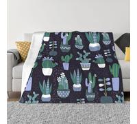 FZGGWYHL Couverture en micro polaire ultra douce imprimée cactus et plantes succulentes