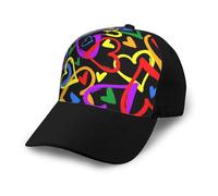 FZGGWYHL Gay Pride Casquette de baseball réglable pour adulte Motif arc-en-ciel