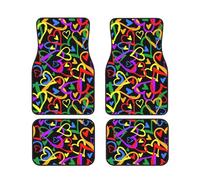 FZGGWYHL Gay Pride Lot de 4 tapis de sol universels Motif arc-en-ciel
