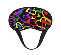 FZGGWYHL Gay Pride Masque de sommeil occultant avec imprimé arc-en-ciel