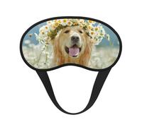 FZGGWYHL Golden Retriever Masque de sommeil occultant avec imprimé chien