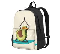 FZGGWYHL Joli sac à dos de yoga imprimé avocat pour adulte, sac de voyage, sac à dos décontracté