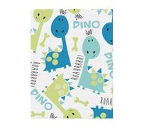 FZGGWYHL Jolie couverture en flanelle imprimée dinosaure