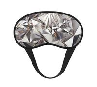 FZGGWYHL Masque de sommeil occultant à paillettes avec motif abstrait et strass
