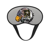 FZGGWYHL Masque de sommeil occultant avec motif aigle de l'armée américaine