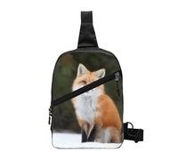 FZGGWYHL Sac à bandoulière imprimé Funny Fox en diagonale