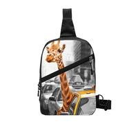 FZGGWYHL Sac à bandoulière imprimé girafe à New York en diagonale
