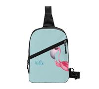 FZGGWYHL Sac à bandoulière imprimé Hello Glasses Flamingo en diagonale