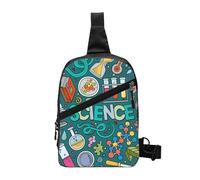 FZGGWYHL Sac à bandoulière imprimé sur le thème de la science de dessin animé en diagonale