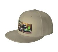 FZGGWYHL Stones and Spa Oil on The Wood Near a Pond Casquette de baseball réglable pour adulte, naturel, 4-8