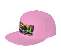FZGGWYHL Stones and Spa Oil on The Wood Near a Pond Casquette de baseball réglable pour adulte, rose, 4-8