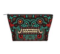 FZGGWYHL Sucre et crânes Jour des Dead Dragon Totem Imprimé Sac de rangement quotidien Trousse de toilette de voyage Trousse de maquillage, noir, taille unique, organisateur de sac, noir, En storlek