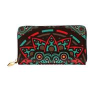 FZGGWYHL Sugar and Skulls Day of The Dead Dragon Totem Portefeuille en cuir imprimé Sac de voyage portable neutre