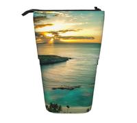 FZGGWYHL Sunrise Over Hanauma Bay Oahu Pochette de rangement télescopique portable pour crayons Imprimé Hawaï