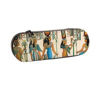 FZGGWYHL Trousse à crayons en cuir imprimé « Women in Ancient Egypt »