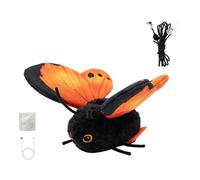 FZJWIKO Smart Sensing Jouet interactif pour chat Motif papillon | Jouet papillon interactif en peluche avec mouvement d'aile automatique, déclenchement par capteur, jouet papillon vibrant