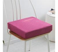 FZKun Coussin d'assise en mousse à mémoire de forme pour fauteuil, rehausseur antidérapant, confortable pour intérieur et extérieur, voiture, bureau, canapé (carré, rose-violet, 50 x 50 cm, épaisseur