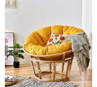 FZKun Coussin de chaise suspendue - Style nid confortable - Rond et épais - Coussin de soutien doux pour hamac Papasan, chaises œufs radar, utilisation intérieure et extérieure, balcon, jardin (H, 40