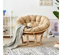 FZKun Coussin de chaise suspendue - Style nid confortable - Rond et épais - Coussin de soutien doux pour hamac Papasan, chaises œufs radar, utilisation intérieure et extérieure, balcon, jardin (F, 130