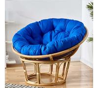 FZKun Coussin de chaise suspendue - Style nid confortable - Rond et épais - Pour hamac Papasan, chaises œufs radar, utilisation intérieure et extérieure - Balcon, jardin (C, 130 x 130 cm)