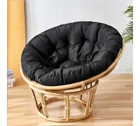 FZKun Coussin de chaise suspendue - Style nid confortable - Rond et épais - Pour hamac Papasan, chaises œufs radar, utilisation intérieure et extérieure, balcon, jardin (J, 110 x 110 cm)