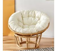 FZKun Coussin de chaise suspendue, style nid confortable rond et épais, soutien doux, hamac Papasan, chaises œufs radar, intérieur et extérieur, balcon, jardin (L, 40 x