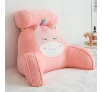 FZKun Coussin de lecture Kawaii doux lombaire avec housse lavable, coussin de repos avec accoudoirs pour s'asseoir dans le lit, le canapé, se détendre, regarder la télévision, les jeux vidéo, les