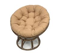FZKun Coussin pour chaise Papasan - Coussin de chaise rond rembourré épais, doux pour balancelle en forme de nid d'œuf - Confortable - Pour intérieur et extérieur (kaki, 90 cm)