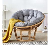 FZKun Coussin pour fauteuil suspendu, style nid confortable, rond, épais, coussin doux et supportant pour hamac Papasan, chaises Radar, pour l'intérieur et l'extérieur, balcon, jardin (G, 90 x 90 cm)