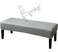 FZKun Housse de banc de salle à manger en cuir synthétique, extensible, imperméable, rembourrée, résistante aux taches et aux déversements, pour banc de salle à manger à coucher et cuisine (150 x 40 x