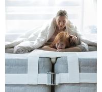 FZKun Kit de Conversion de lit Large de Twin à King avec Sangle - Connecteur de lit Twin Remplisseur de Fente de Matelas pour lit Ajustable pour Les séjours d'invités (Wide:10",Blanc)