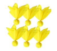 FZKun Lot de 6 drapeaux de pénalité légers de football - Accessoires de jeu d'arbitre de football - Jaune - Ballon EVA rempli de sable - Caoutchouc solide - Jeux d'entraînement, événements et fêtes (6