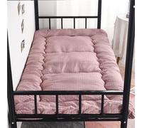 Matelas Futon Pliable 1 Place, Matelas de Sol Japonais Portable Pliable Tatami Lit Futon Doux Matelas d'appoint Matelassé pour Lit de Couchage Simple (Grille,0.9 * 1.9m)