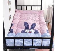 FZKun Matelas Futon Pliable 1 Place, Matelas de Sol Japonais Portable Pliable Tatami Lit Futon Doux Matelas d'appoint Matelassé pour Lit de Couchage Simple (Lapin,0.9 * 1.95m)