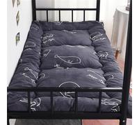 Matelas Futon Pliable 1 Place, Matelas de Sol Japonais Portable Pliable Tatami Lit Futon Doux Matelas d'appoint Matelassé pour Lit de Couchage Simple (Baleine,0.9 * 1.9m)