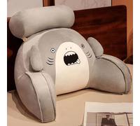 FZKun Oreiller de Lecture pour Lit - Coussins Lombaires Kawaii Doux Coussin de Repos avec Housse Lavable Oreiller de Repos avec Accoudoirs pour S'asseoir dans le Lit Canapé Se Détendre Regarder la TV