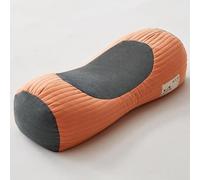 FZKun Oreiller en sarrasin avec housse amovible - Traversin cervical, rouleau de sommeil pour soutien ferme, oreiller cylindrique pour les personnes dormant sur le côté, le dos, la colonne vertébrale,