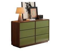 FZL02068LM Chiffonnier Armoire à tiroirs en Bois rétro, Commode 6, Rangement de Chambre Coucher for Placard, Couloir Stockage(Grand)