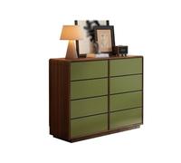 FZL02068LM Chiffonnier Armoire à tiroirs en Bois rétro, Commode 8, Rangement de Chambre Coucher for Placard, Couloir Stockage(Moyen)