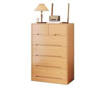 FZL02068LM Chiffonnier Commode de Chambre à Coucher avec Plateau en Bois Plusieurs Niveaux et 6 tiroirs, idéale for Le Bureau ou la Maison Stockage(Moyen)