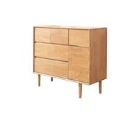 FZL02068LM Chiffonnier Commode en Bois for Chambre à Coucher avec 5 tiroirs de Rangement et 1 Porte Stockage