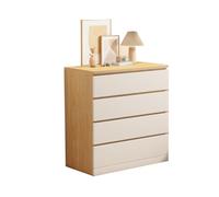 FZL02068LM Chiffonnier Commode Moderne à tiroirs, Armoire de Rangement avec 4 for Chambres Coucher et Salons Stockage(Blanc)