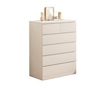 FZL02068LM Chiffonnier Commode Moderne à tiroirs, Armoire de Rangement avec 6 for Chambres Coucher et Salons Stockage(Blanc)