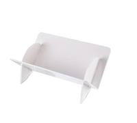 FZL02068LM Étagère à CD Support de stockage disques, présentoir d'album CD, bibliothèque transparente Organisateur(Blanc)