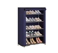 FZL02068LM Indépendant Dortoir Multicouche Grande capacité Simple étagère à Chaussures Porte ménage Anti-poussière logement de Location avec Armoire à Chaussures Organisateur(Blue)