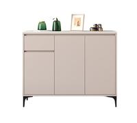 FZL02068LM Indépendant Grande Armoire à Chaussures avec Portes, Meuble de Rangement for Chaussures d'entrée, Organiseur Autonome for Couloir, Salon, pin Organisateur