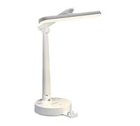 FZL02068LM Lamps Lampe de bureau LED avec ports chargement USB et port type C, 3 prises secteur, modes d'éclairage gradation continue, lampe d'étude protection des yeux support téléphone Desk Lamp