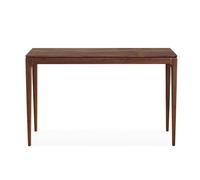FZL02068LM Longue table console moderne en bois massif en noyer noir, table d'entrée pour couloir, table étroite derrière le canapé, tables console pour entrée, salon, rangement du foyer (taille M)