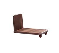 FZL02068LM Petite bibliothèque en Bois de Conception inclinée, Rangement de disques Simple rétro