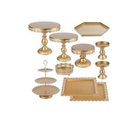 FZL02068LM Présentoirs à gâteaux 10 Cake Racks, Metal Paper Cup Display Rack, Dessert Tray, , Fruit Candy Décor de thé de l’après-midi